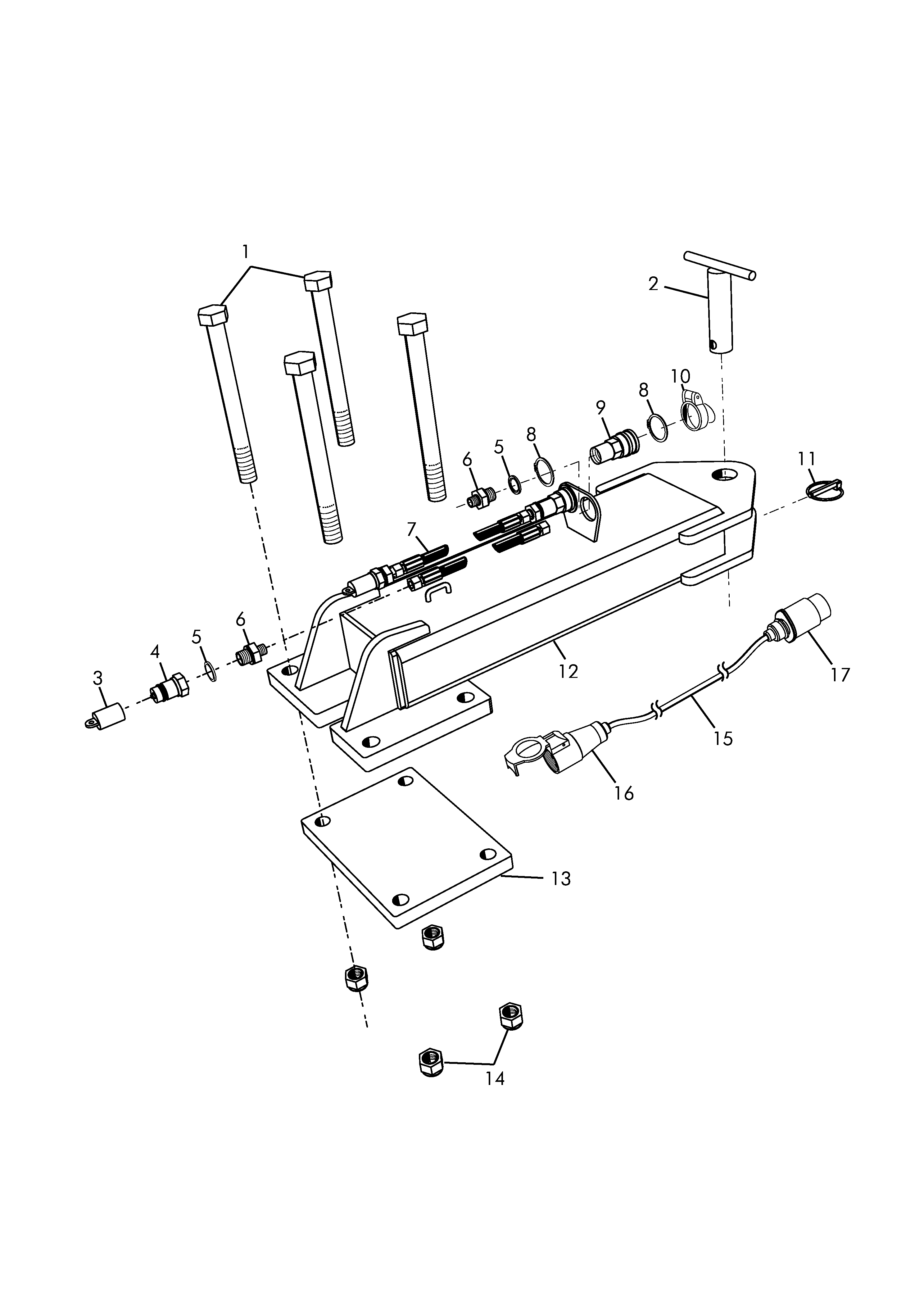 900266 Draw bar Vaderstad Parts Catalogue